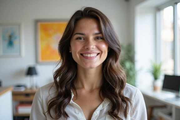 Professionelles Porträt der Ernährungsberaterin